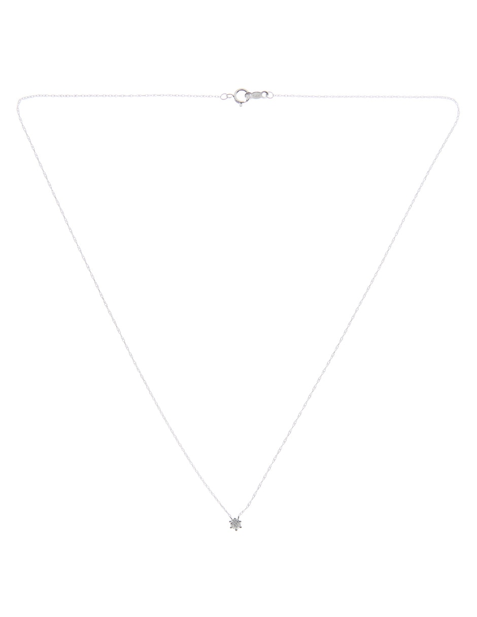 Collar de oro blanco 14 K 2