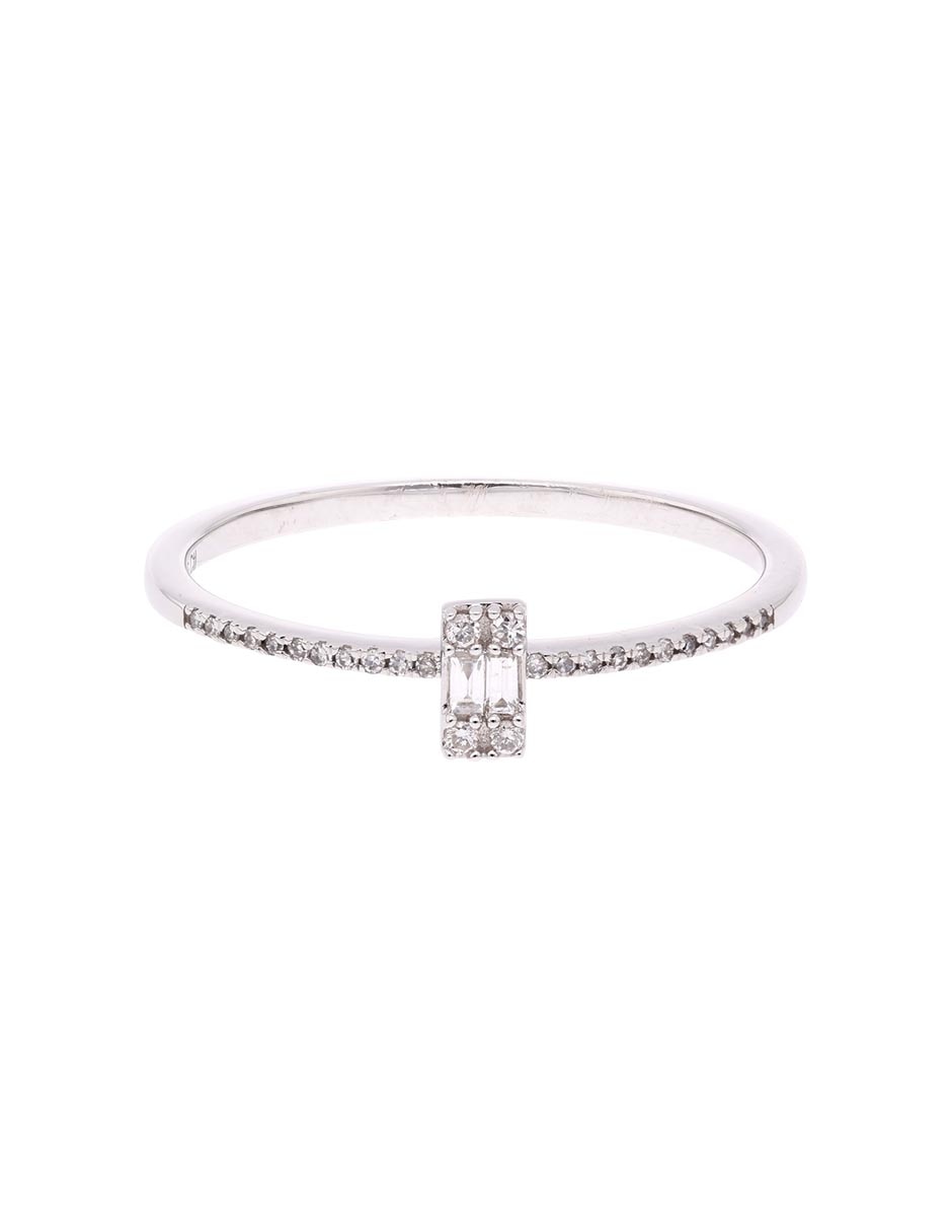 Anillo de compromiso de oro 14 k diamante