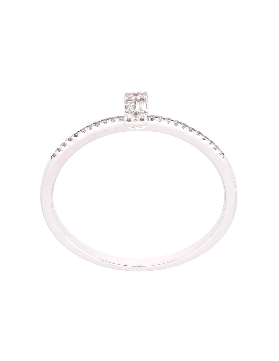 Anillo de compromiso de oro 14 k diamante 2