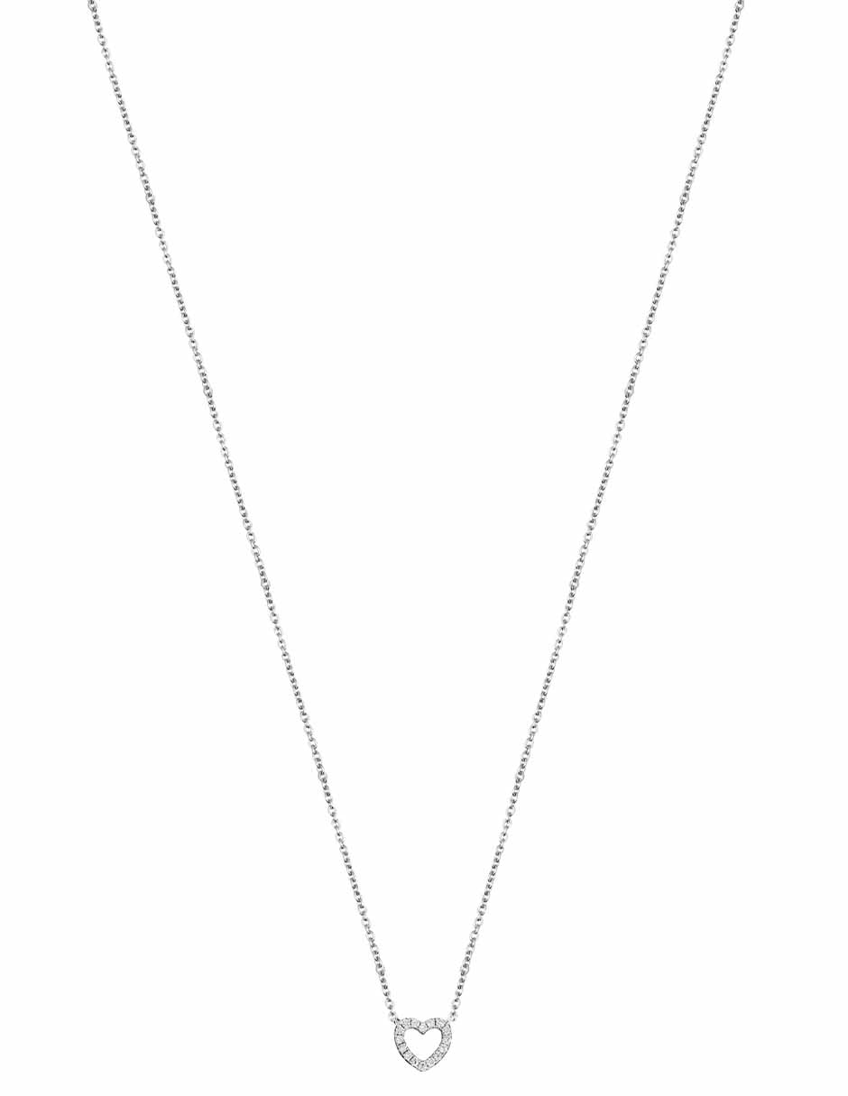 Gargantilla de corazón Les Classiques de oro blanco 18 K 2