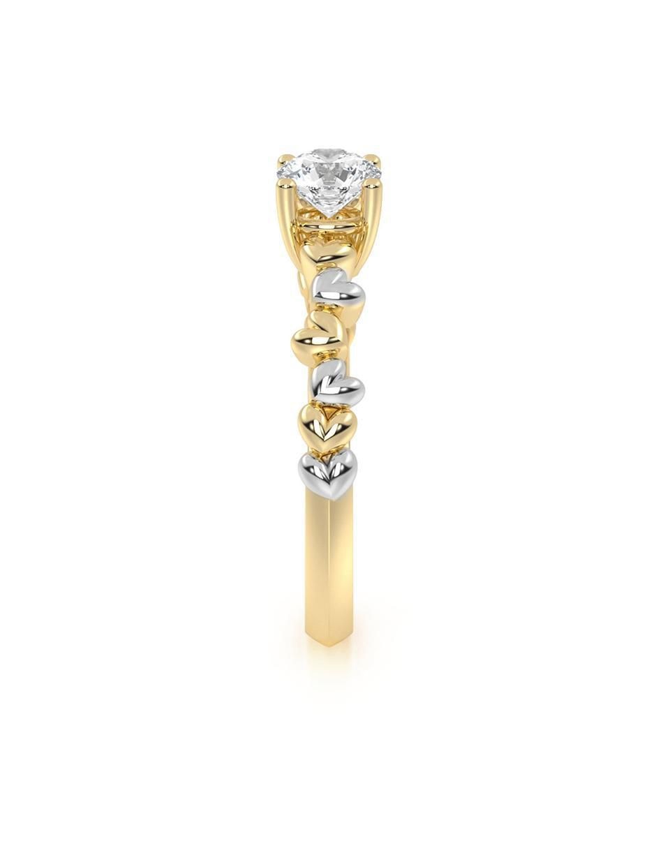 Anillo de compromiso de oro 14 k 5