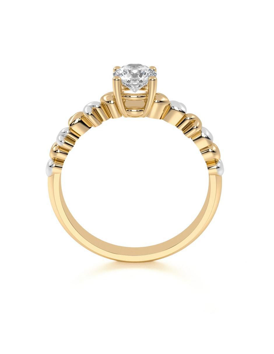 Anillo de compromiso de oro 14 k 6