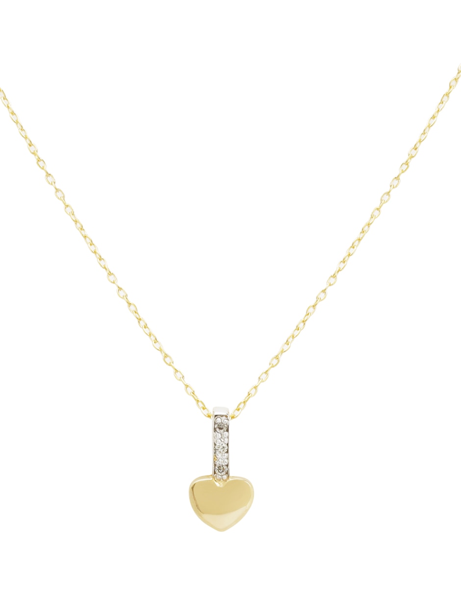 Collar de corazón Tetera de oro 14 K