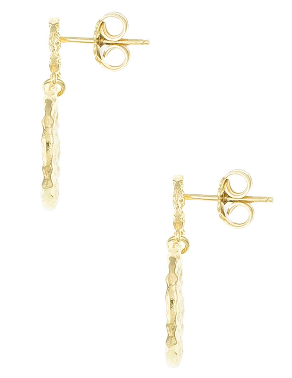 Aretes circulares de plata P 925 con acabado brillante 3