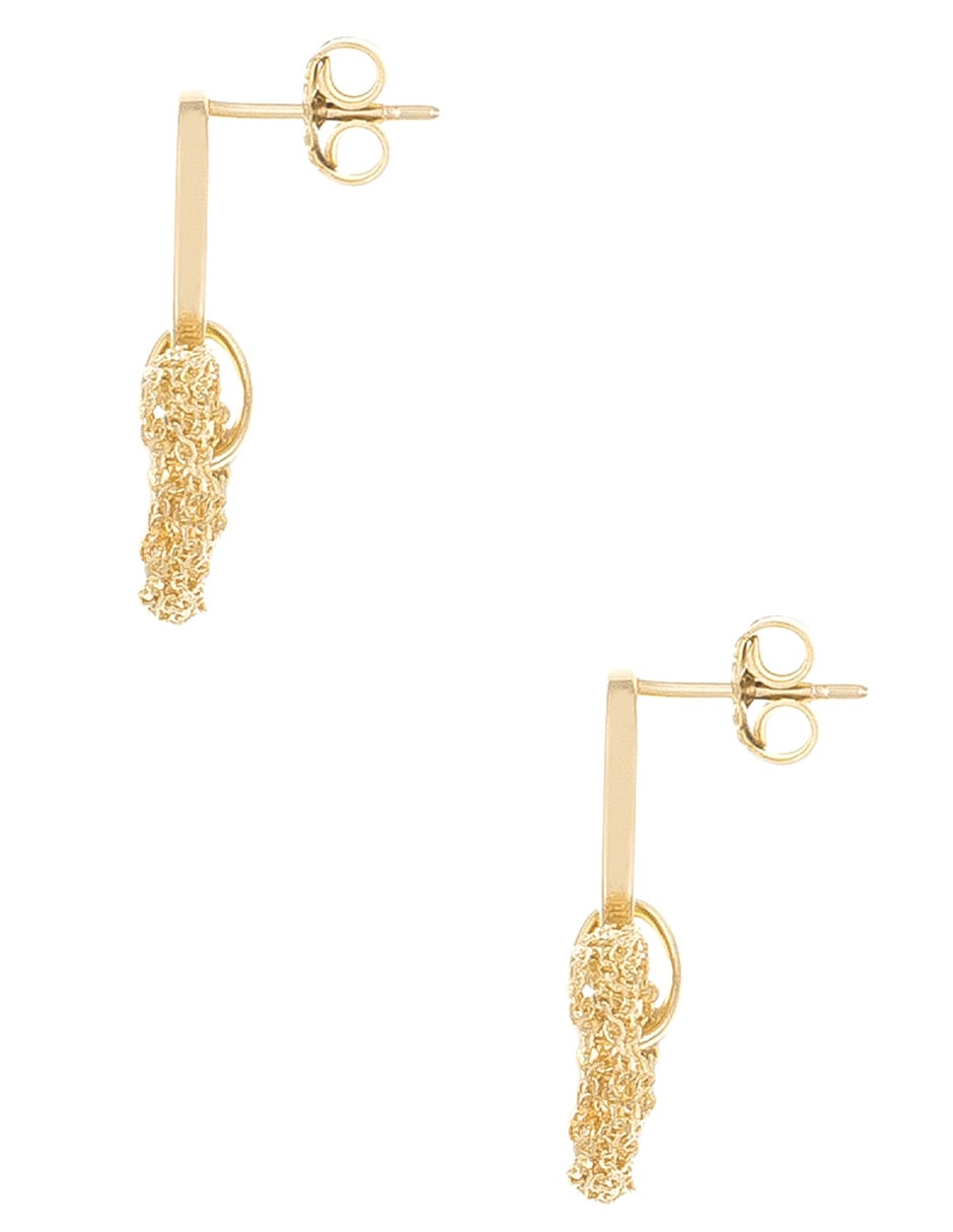 Aretes circulares de plata P 925 con acabado brillante 3