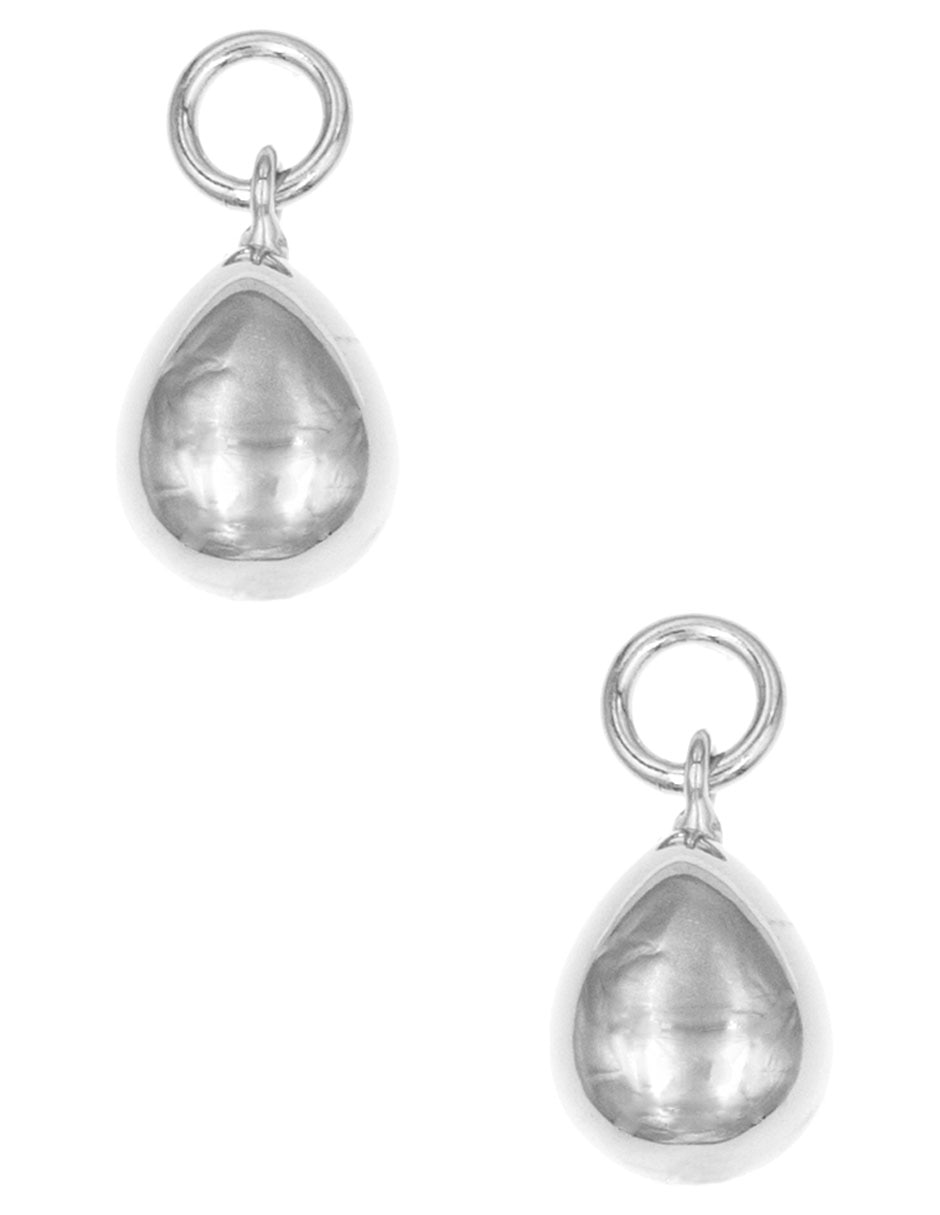 Aretes de gota de plata P 925