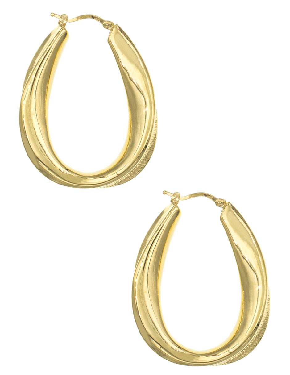 Aretes de plata P 925 con acabado brillante