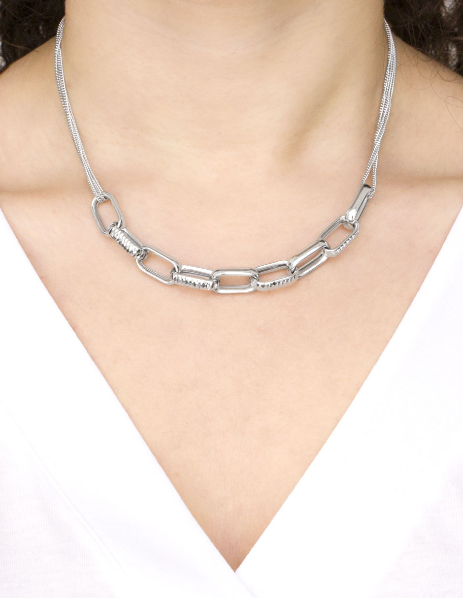 Collar de eslabones de plata P 925 3