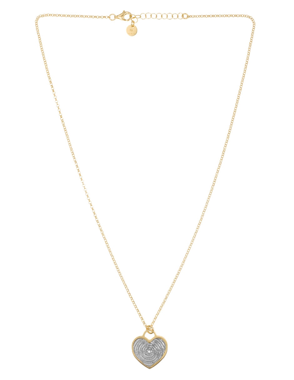 Collar de corazón de plata P 925 2