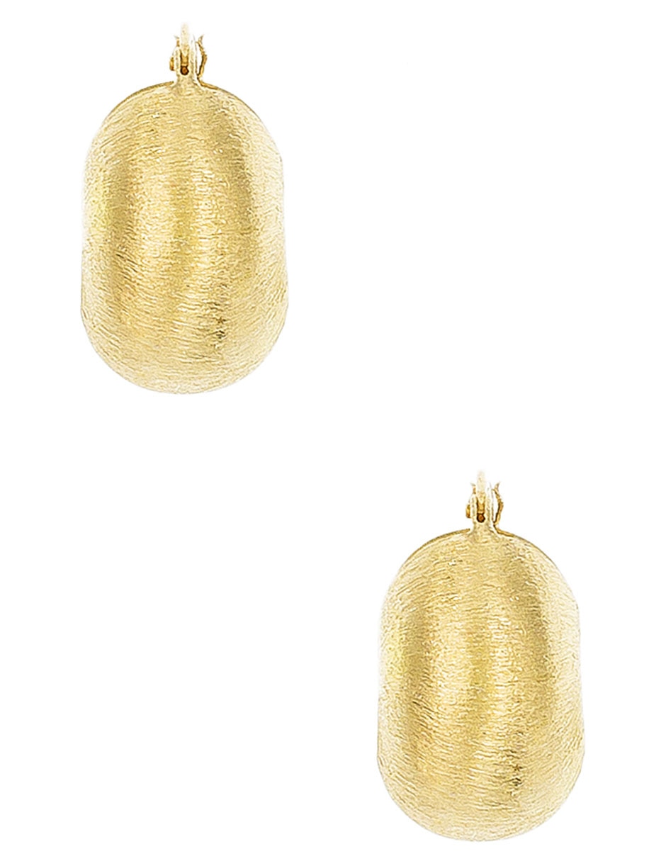 Aretes de aro redondos de plata P 925 con acabado mate Aretes de aro redondos de plata P 925 con acabado mate