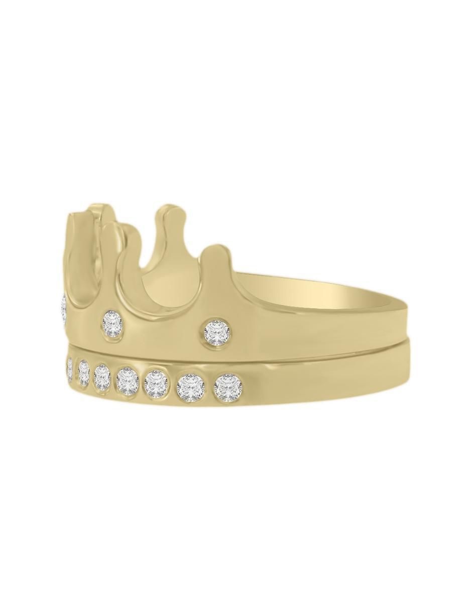 Anillo de corona Fianelli Alia 14 k de oro diamante