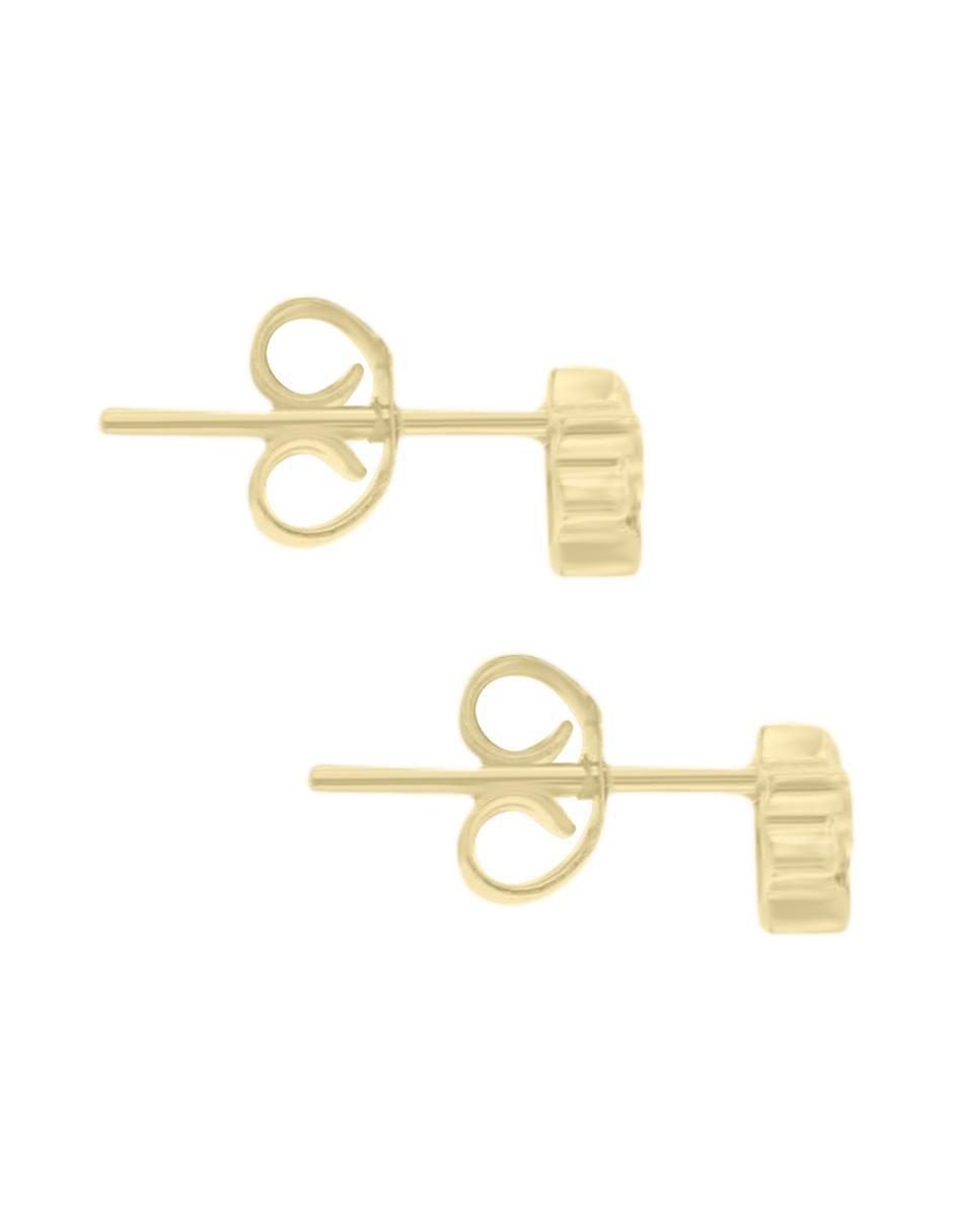 Aretes de estrella Grazia de oro con acabado brillante diamante 2