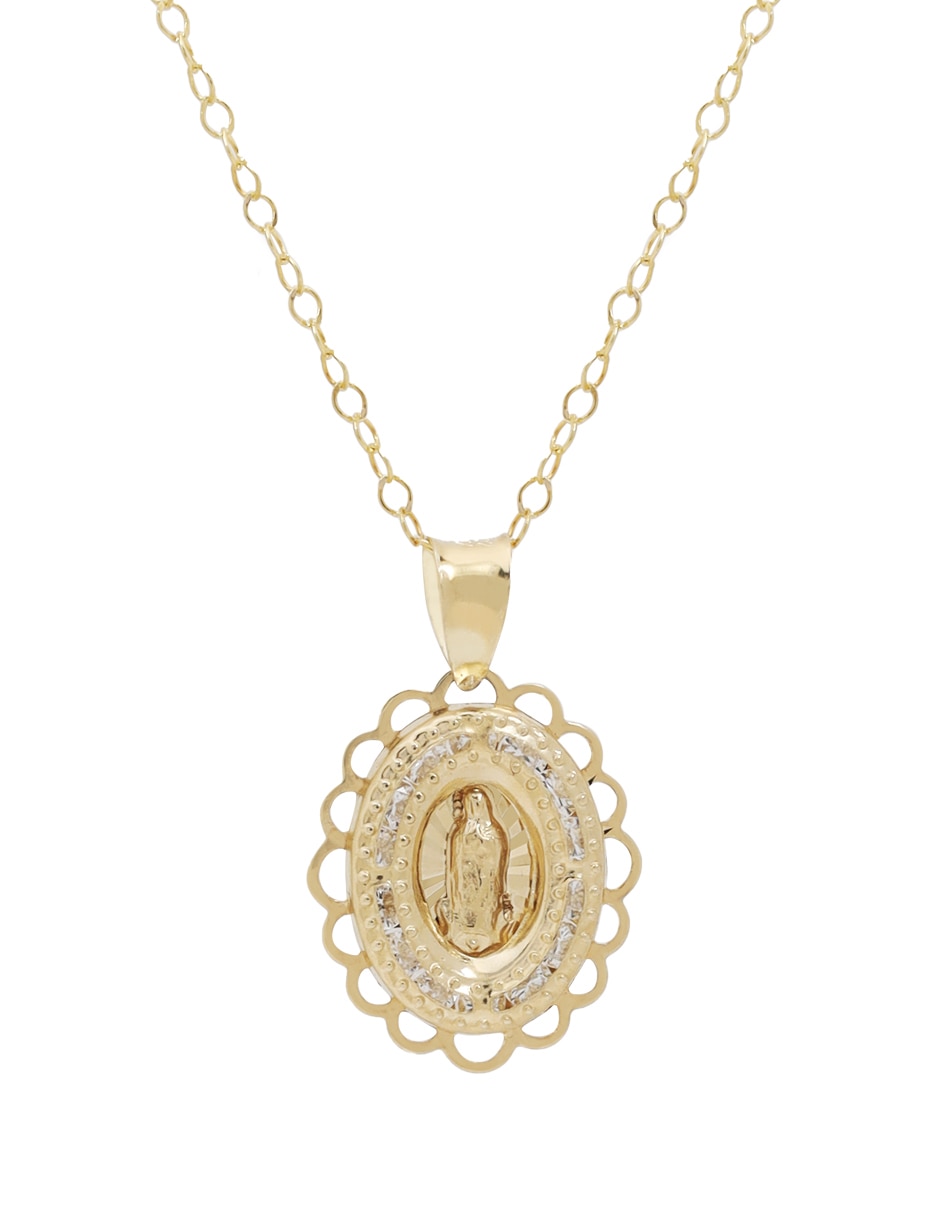 Collar ovalado de oro 14 K