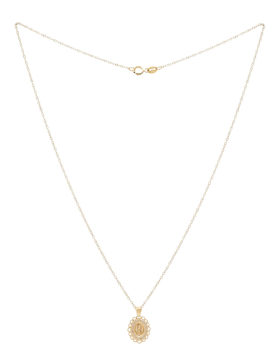 Collar ovalado de oro 14 K 2