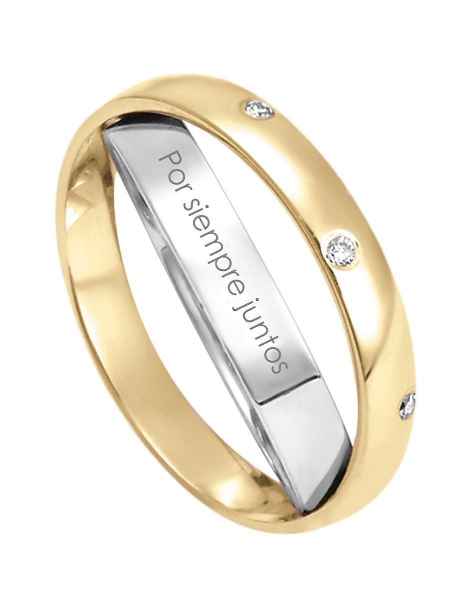 Argolla "de" oro 14 k klamore diamante