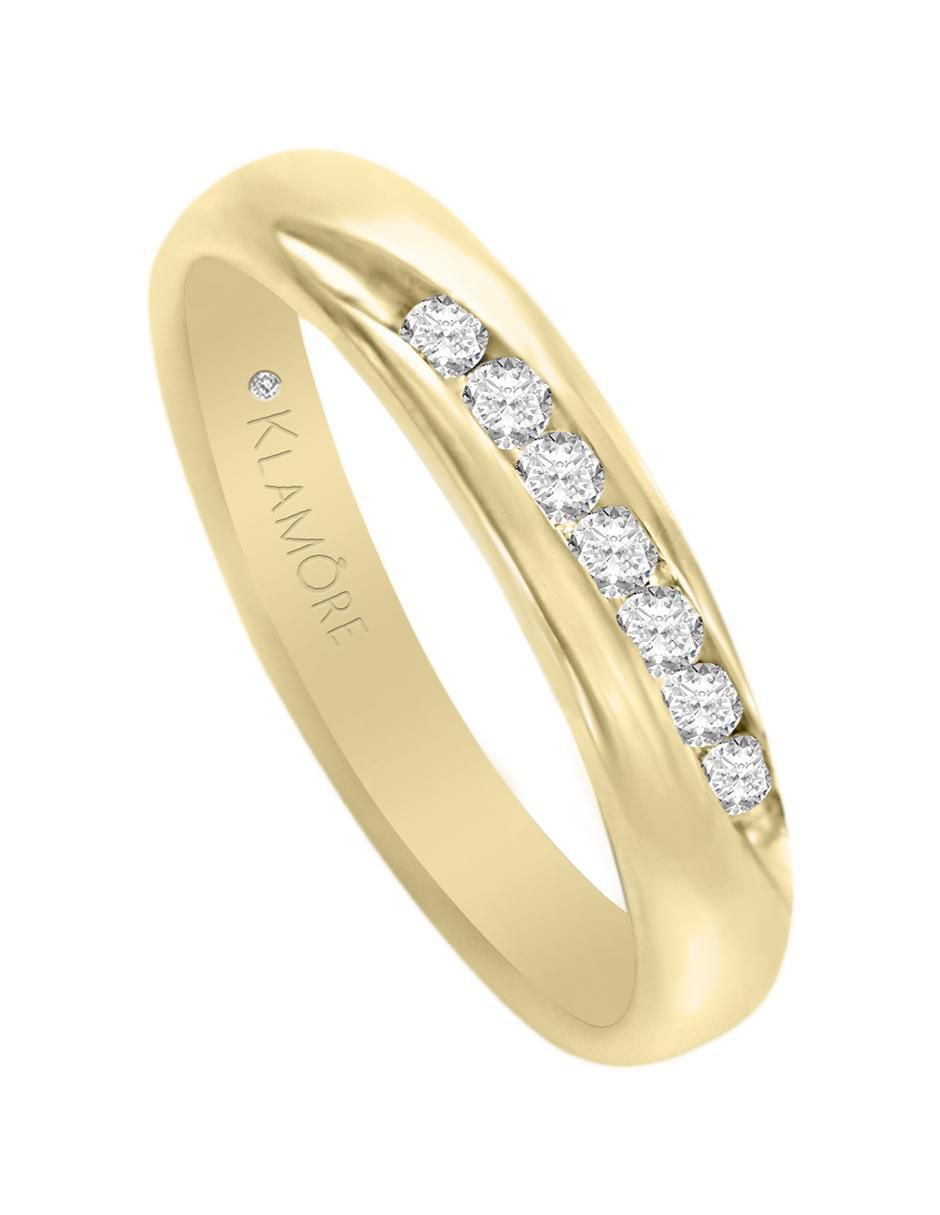 Argolla "de" oro 14 k klamore diamante