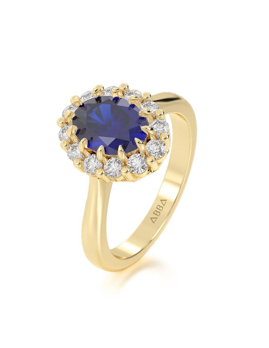 Anillo de compromiso de oro 14 k 5