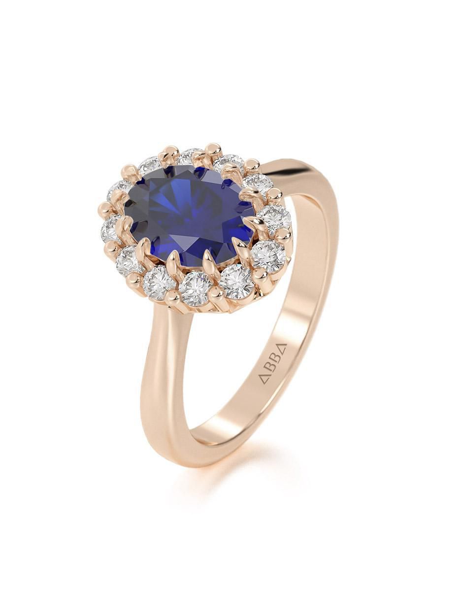 Anillo de compromiso de oro 14 k 2