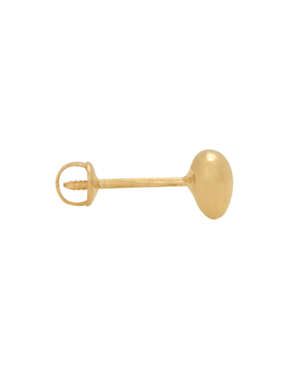 Broqueles de gota de oro amarillo con acabado brillante 2