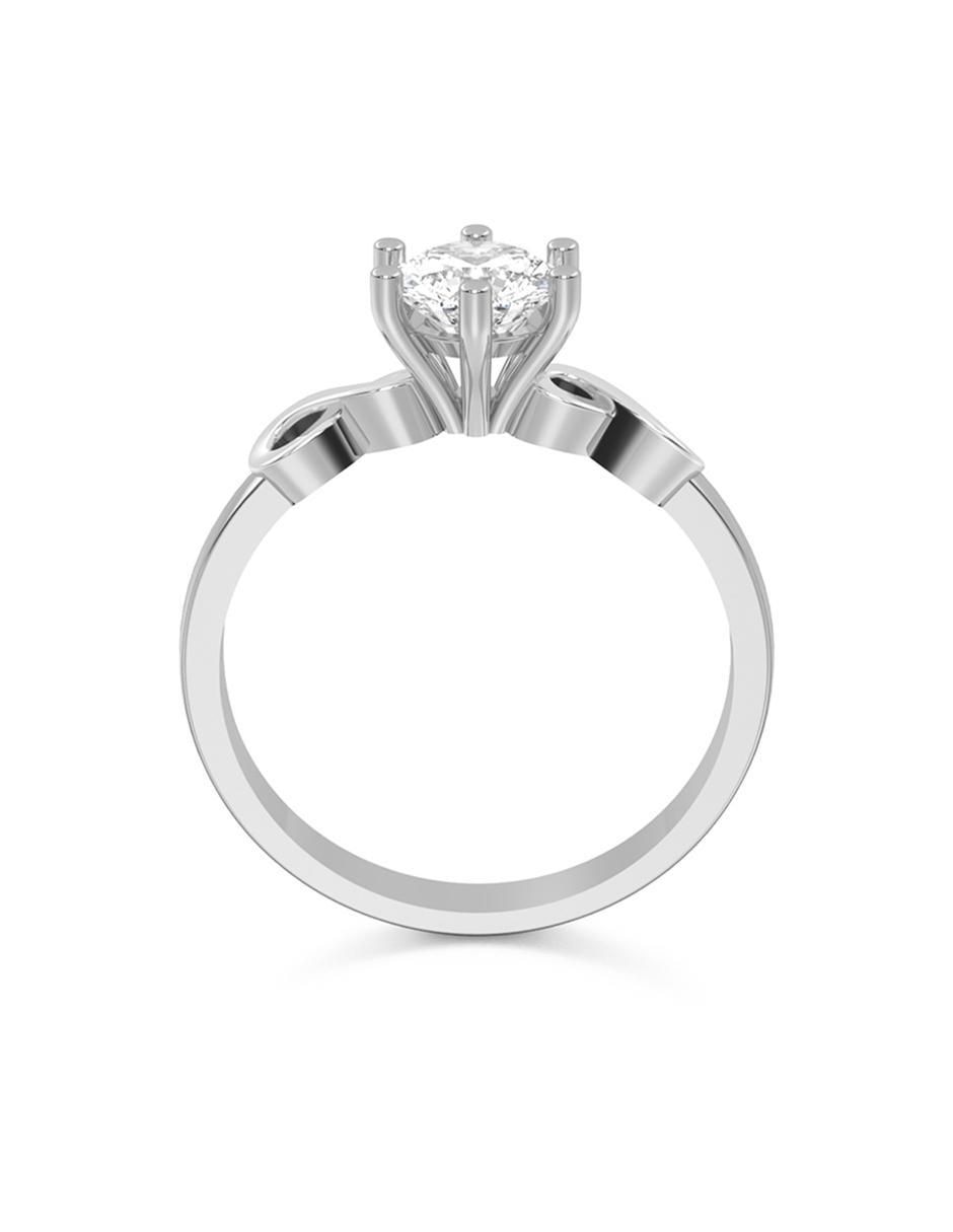 Anillo de compromiso de oro 14 k 3