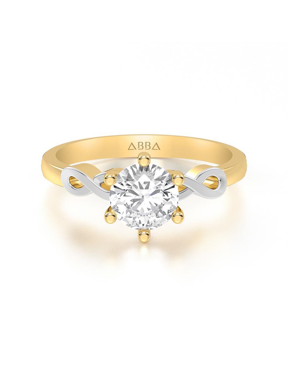 Anillo de compromiso de oro 14 k Anillo de compromiso de oro 14 k