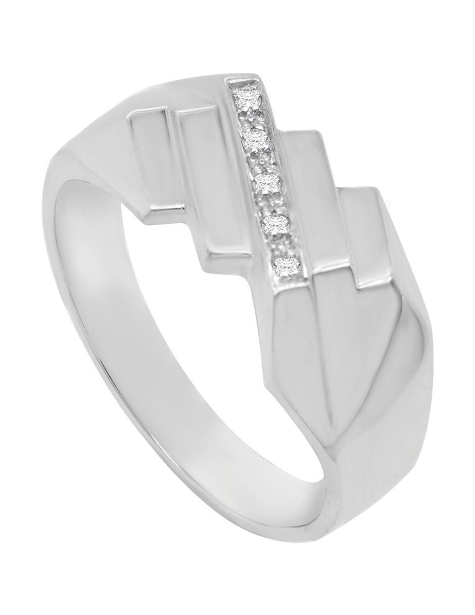 Anillo Mateo 14 k de oro diamante brillante 3