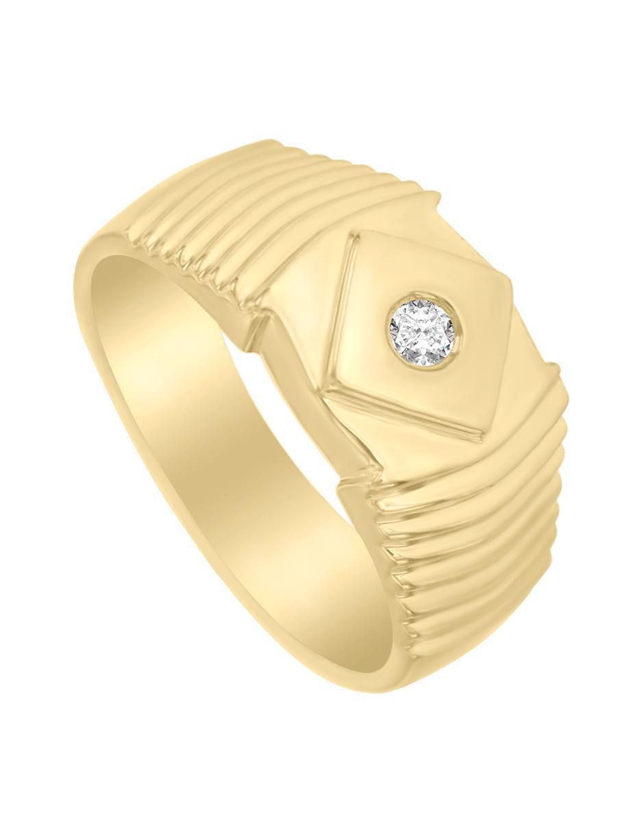 Anillo "de (si aplica)" redondo fianelli ricker sin temática 14 k "de" oro diamante
