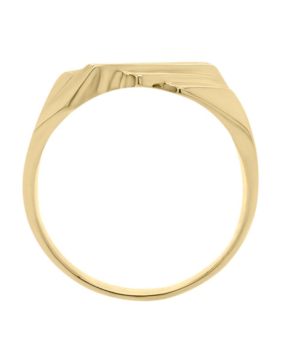 Anillo Mateo 14 k de oro diamante brillante 2