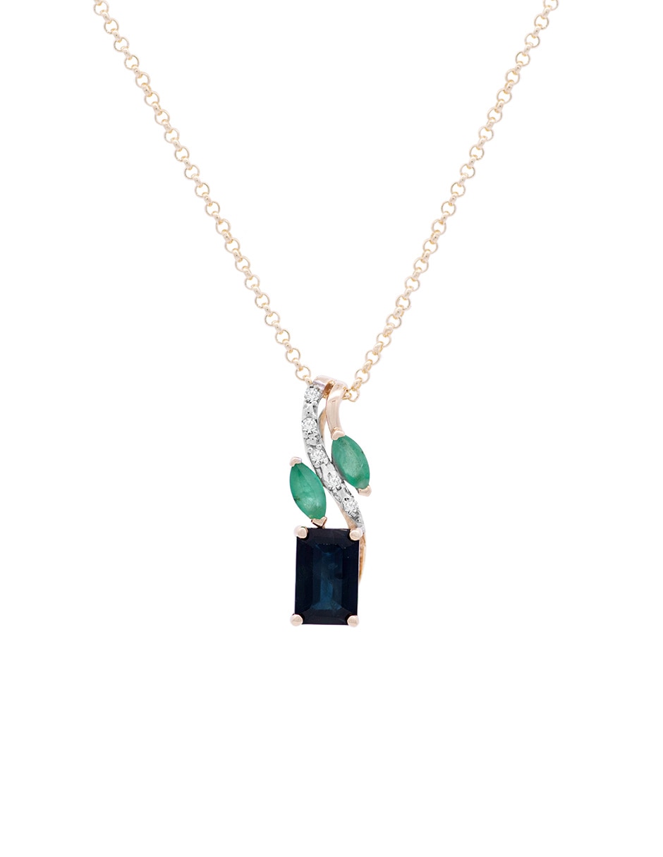 Dije de hoja de oro 14 K