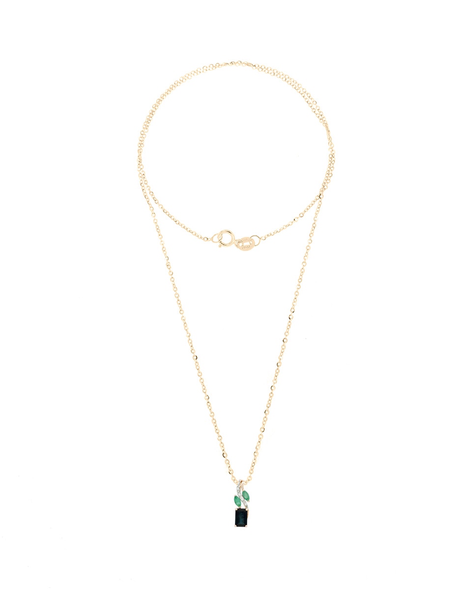 Dije de hoja de oro 14 K 2