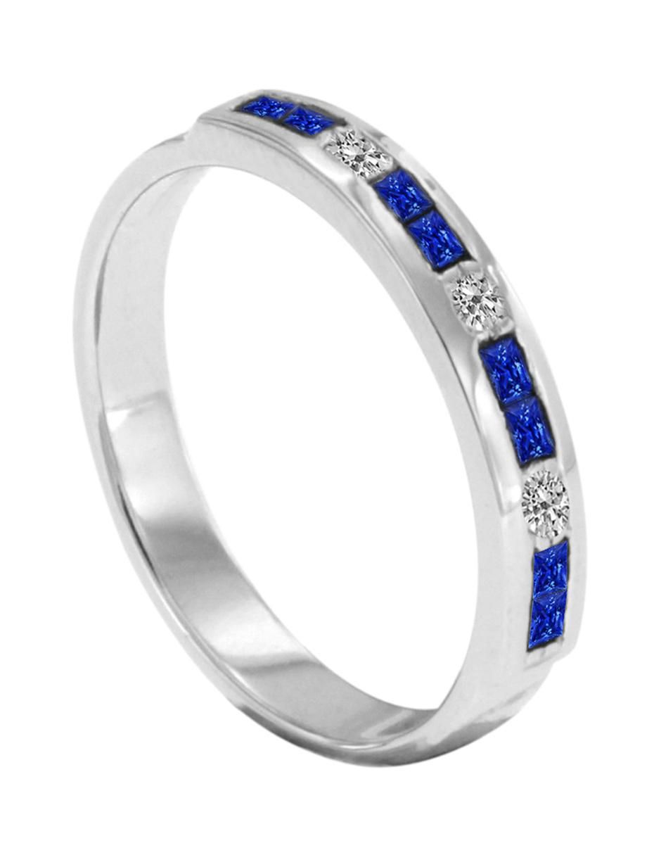 Churumbela de oro 14 k Mare zafiro y diamante 3