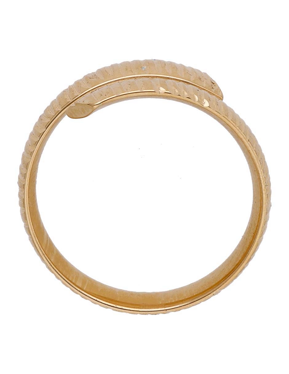 Anillo 14 k de oro brillante 2