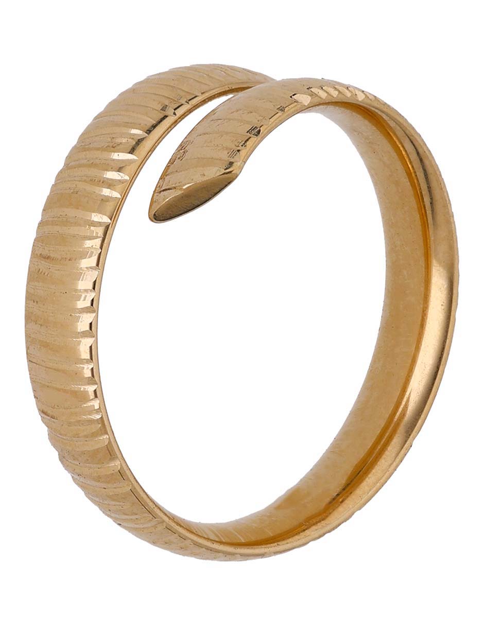 Anillo 14 k de oro brillante 3