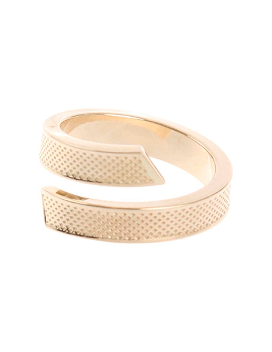 Anillo 14 k de oro brillante