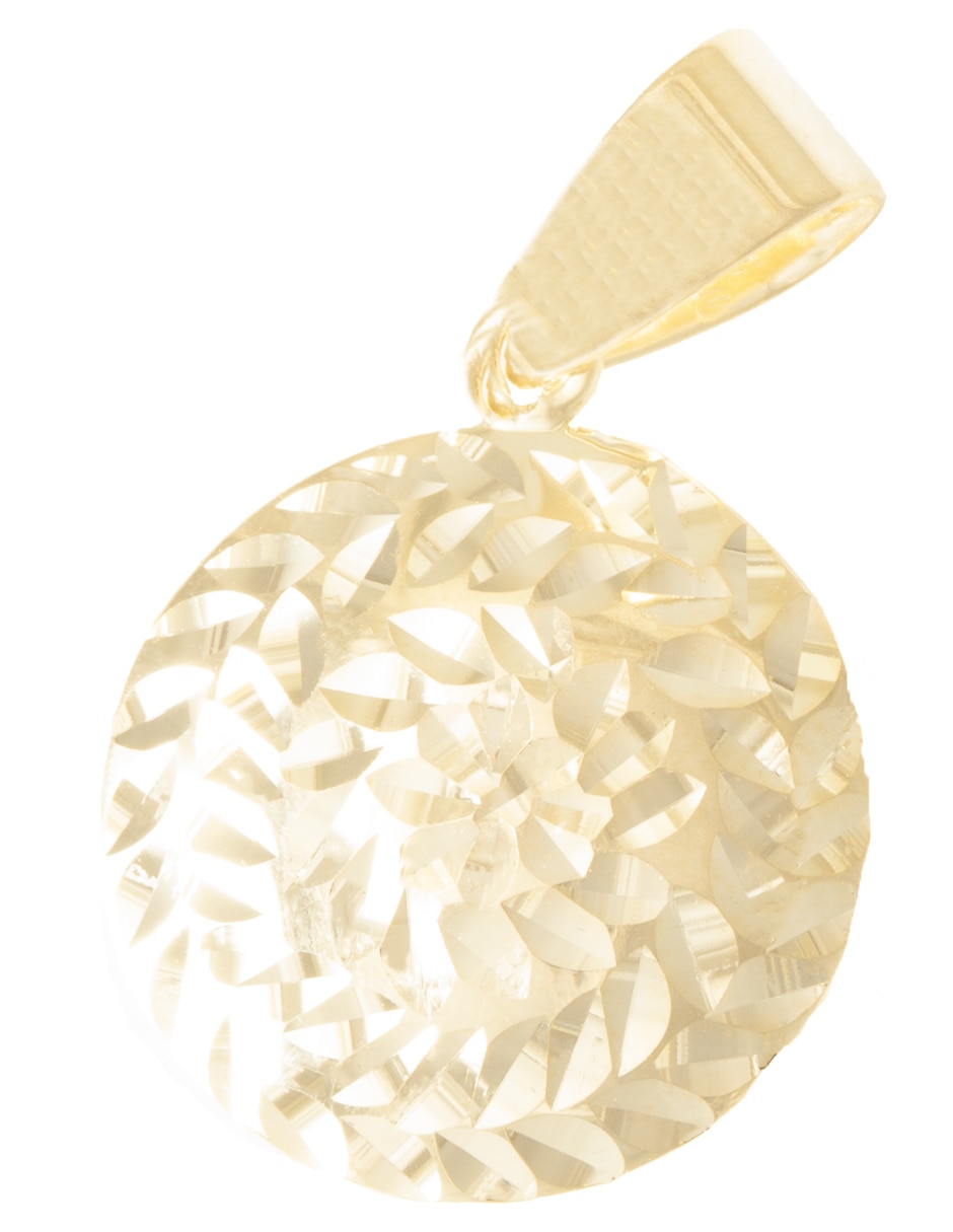 Dije redondo de oro 14 K