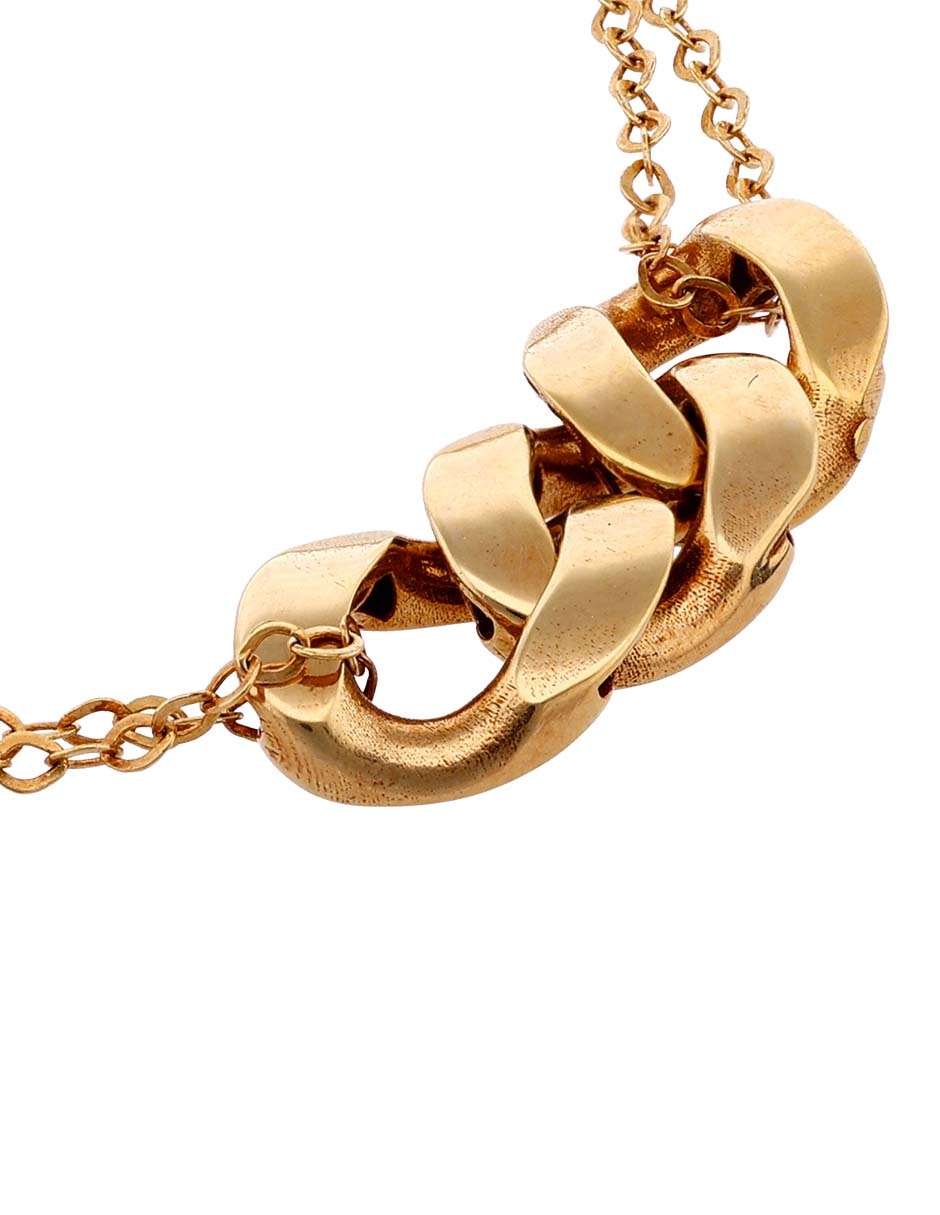 Pulsera de oro amarillo 14 k con acabado pulido 2