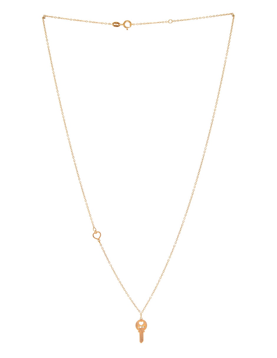 Collar de llave de oro 14 K 2