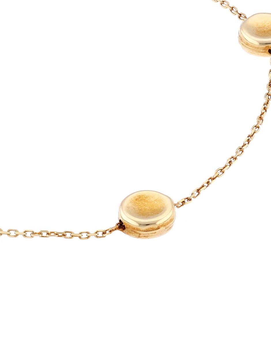 Pulsera de oro amarillo con acabado pulido 2