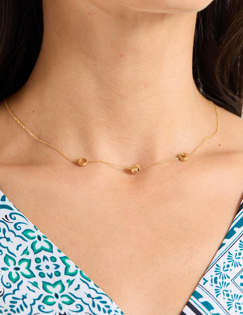 Collar de oro 14 K 3