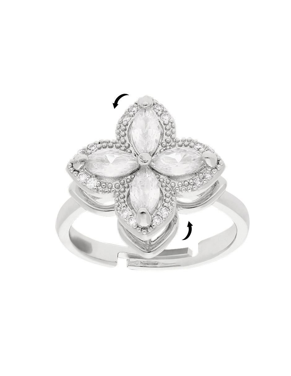 Anillo de compromiso "de" acero inoxidable sin kilataje clepsidra zirconia