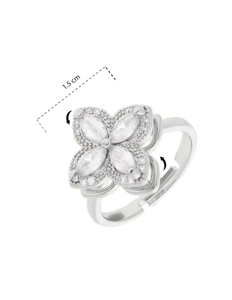 Anillo de compromiso "de" acero inoxidable sin kilataje clepsidra zirconia
