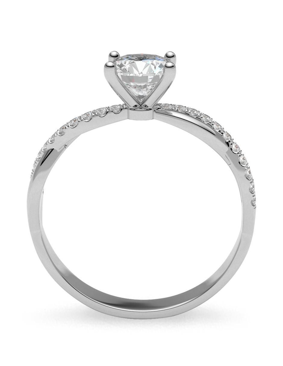 Anillo de compromiso de oro 14 k 2