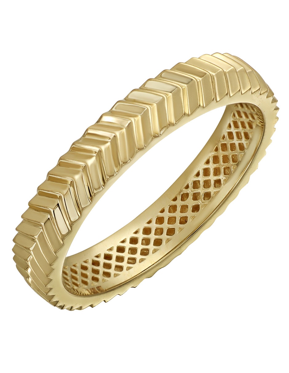Anillo 14 k de oro troquelado