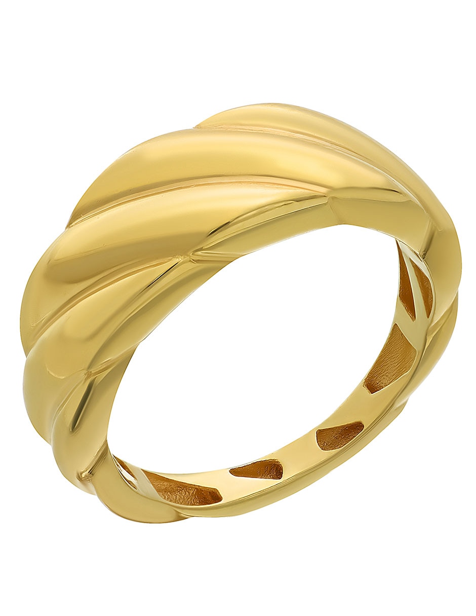 Anillo 14 k de oro pulido