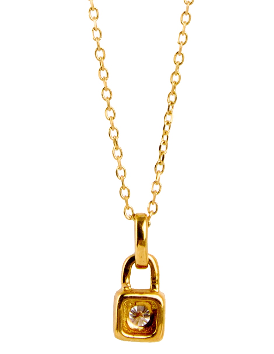 Collar cuadrado Bl Icon de oro 18 K