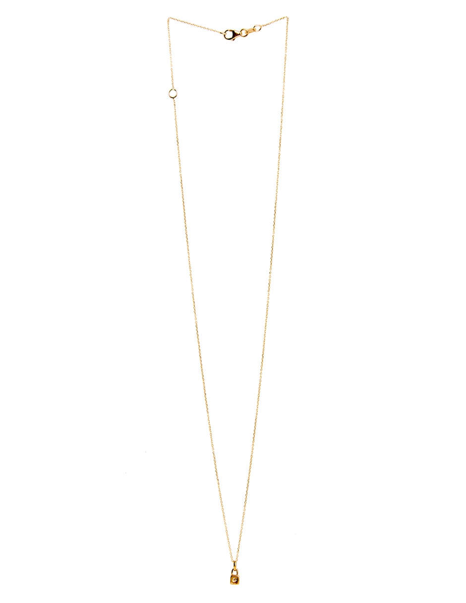 Collar cuadrado Bl Icon de oro 18 K 2