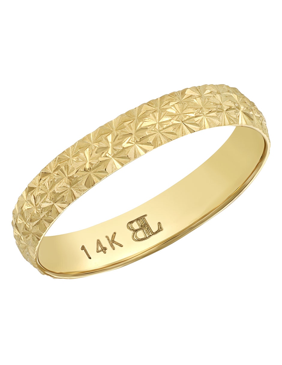 Anillo 14 k de oro troquelado Anillo 14 k de oro troquelado