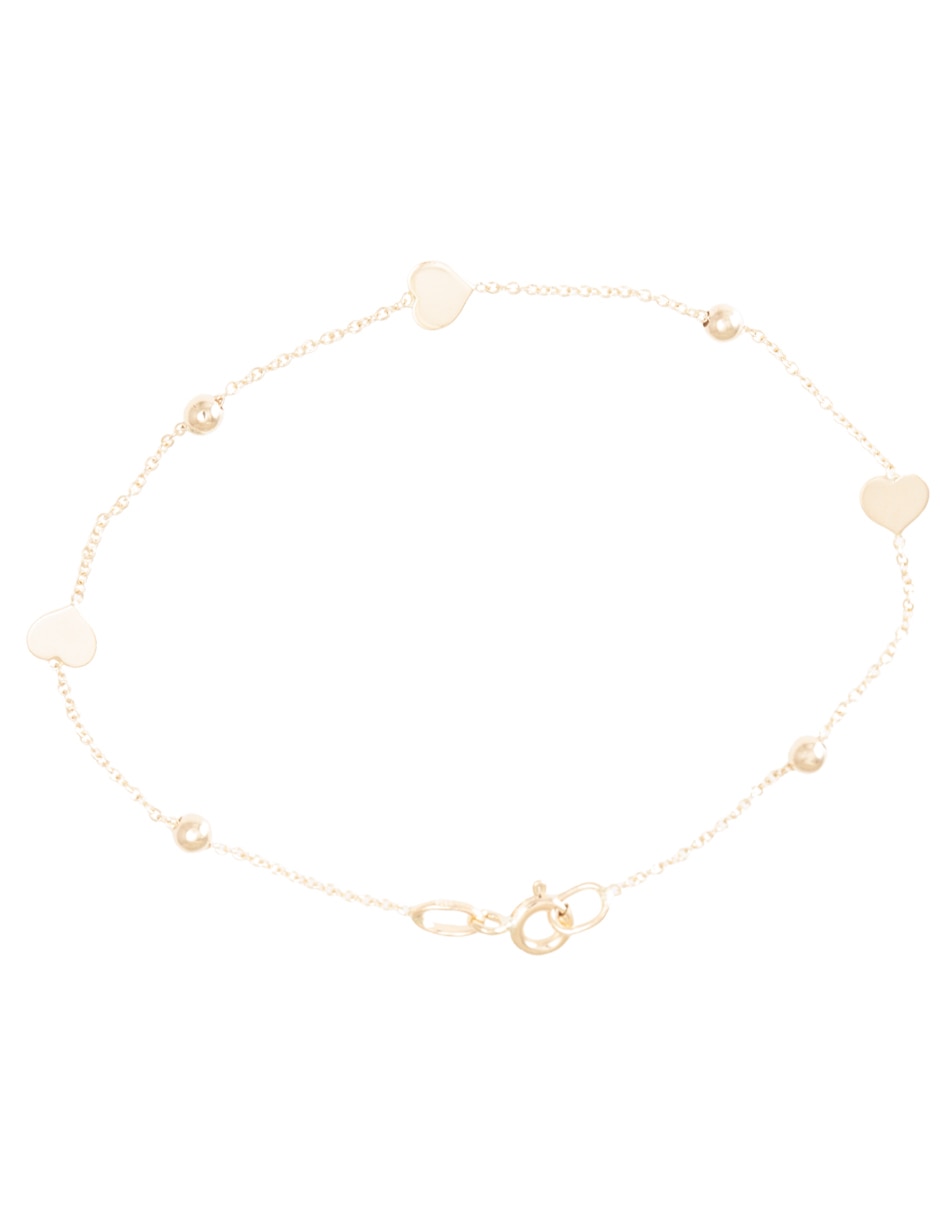 Pulsera de oro 14 K con acabado brillante