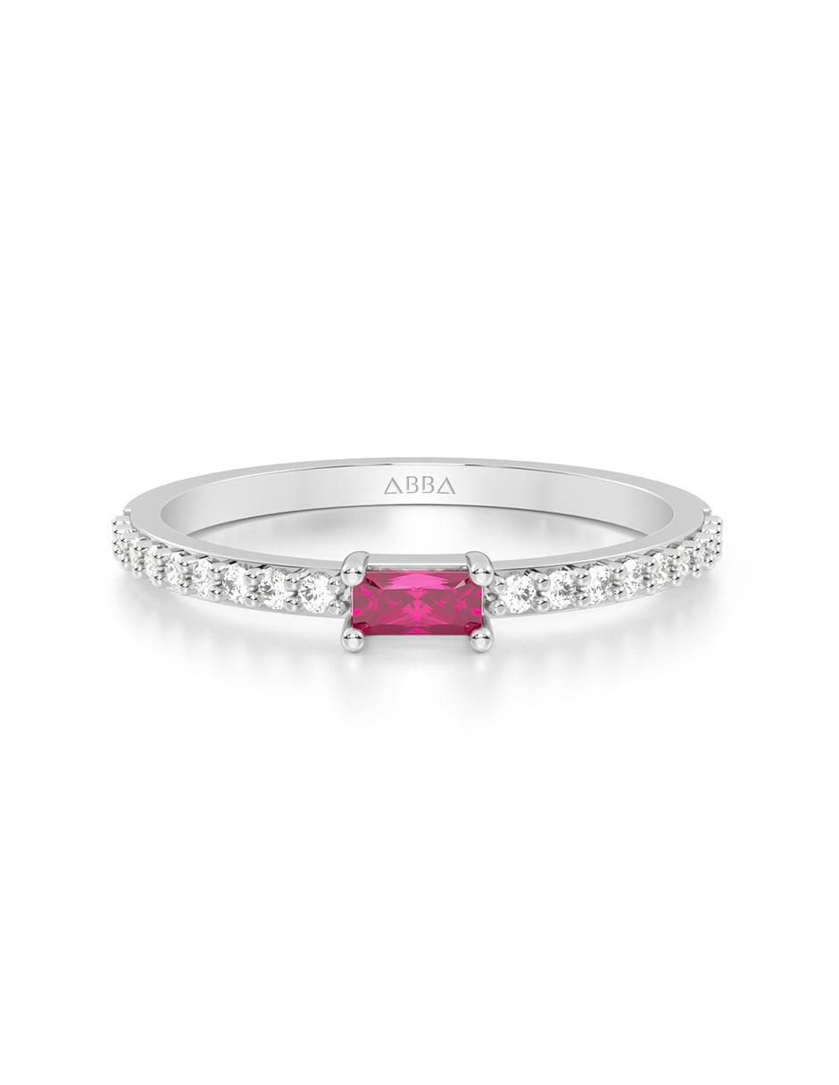 Anillo 10 k de oro zirconia brillante Anillo 10 k de oro zirconia brillante
