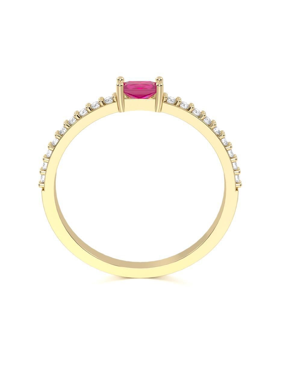 Anillo "de (si aplica)" ninguna abba joyas sin familia o colección no aplica 14 k "de" oro zirconia brillante